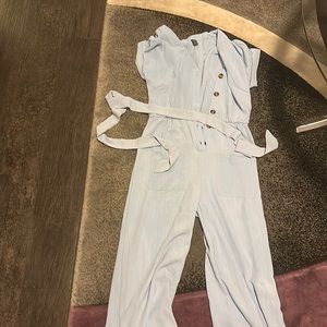 Baby blue summer jumpsuit